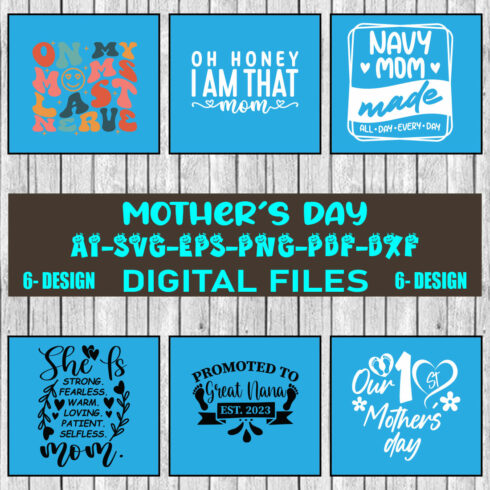 Mothers Day SVG Bundle, mom life svg, Mother's Day, mama svg, Mommy and Me svg, mum svg, Vol-11 cover image.