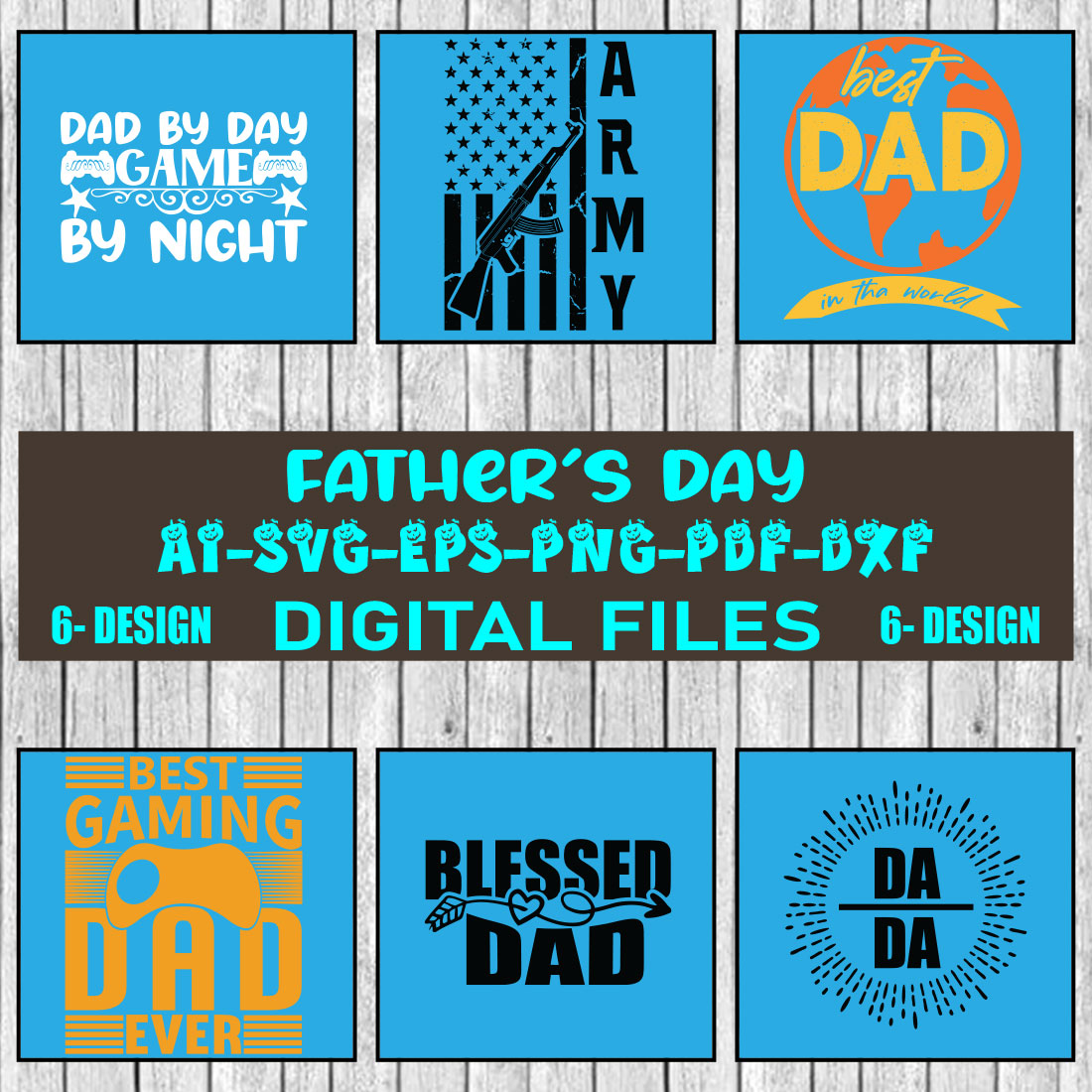 Dad Svg Bundle, Father's Day Svg Bundle, Dad Quotes Svg Bundle Vol-02 cover image.