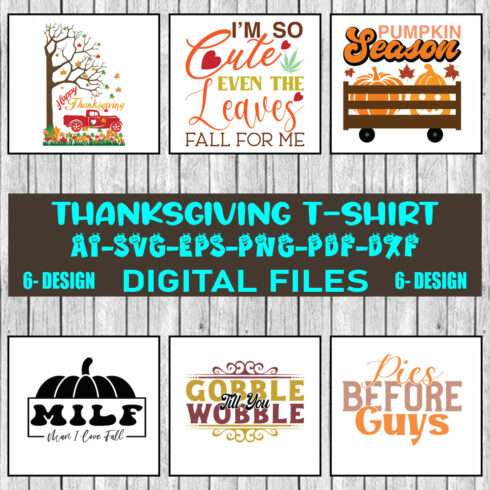 Thanksgiving T-shirt Design Bundle Vol-10 cover image.