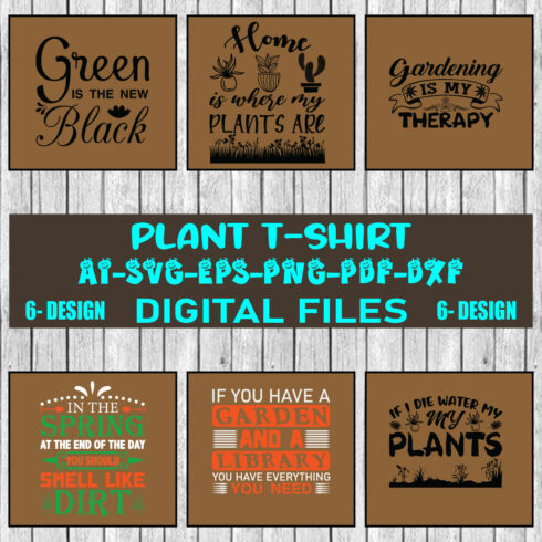 Plant T-shirt Design Bundle Vol-4 cover image.
