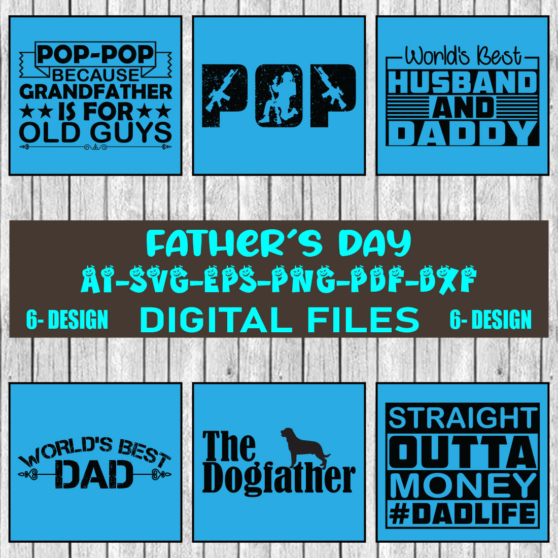 Father Day SVG Design Bundle Vol-05 cover image.