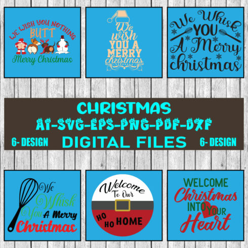 Christmas SVG Design Bundle Vol-70 cover image.