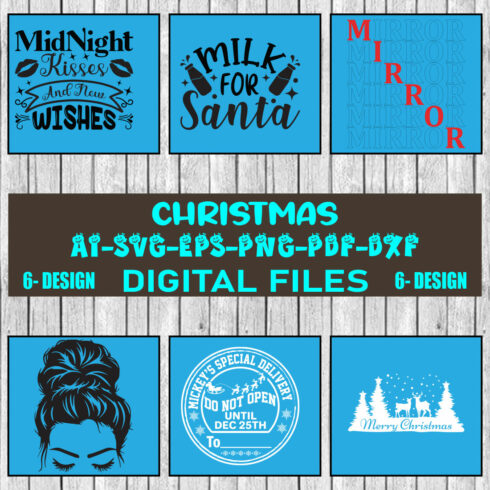 Christmas SVG Design Bundle Vol-34 cover image.