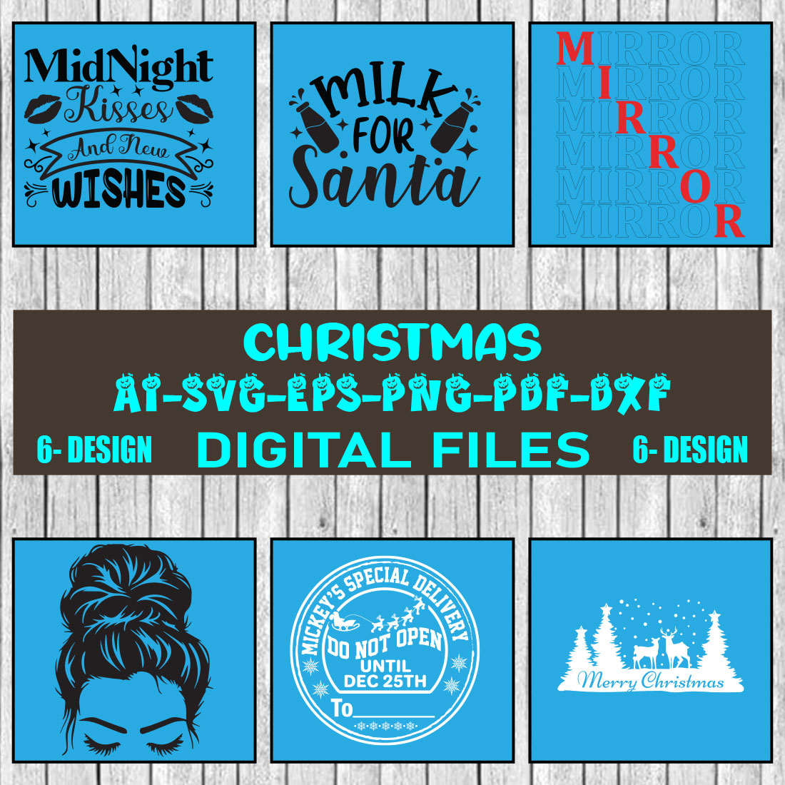 Christmas SVG Design Bundle Vol-34 cover image.