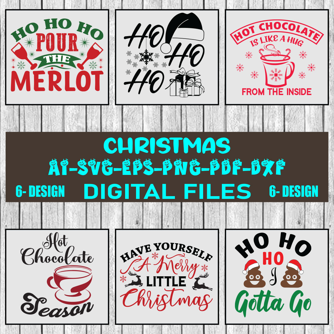 Christmas SVG Design Bundle Vol-43 cover image.