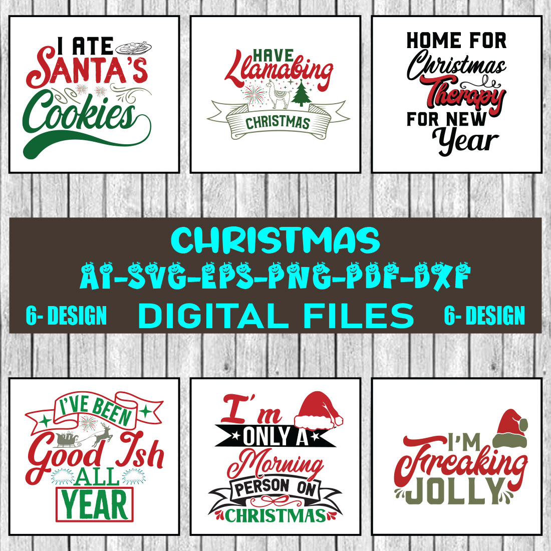 Christmas SVG Bundle Merry Christmas Svg Christmas Svg Christmas Ornaments svg Winter Svg Funny Christmas Bundle svg Vol-41 cover image.