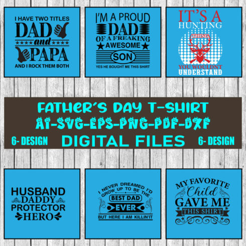 Father's Day T-shirt Design Bundle Vol-3 cover image.