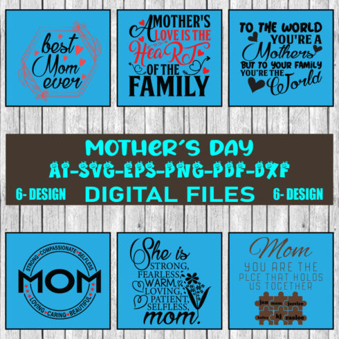 Mother's Day SVG Files Vol-03 cover image.