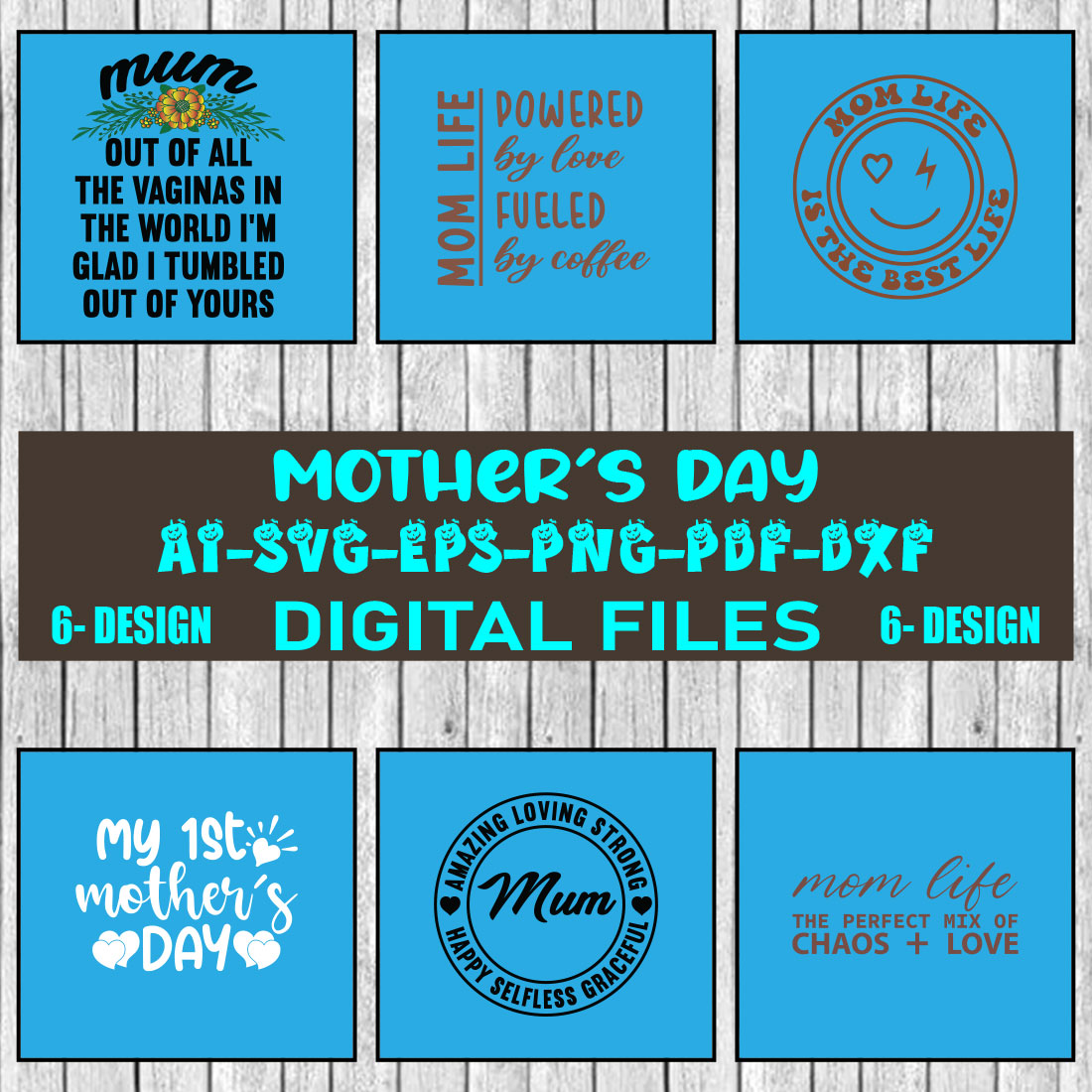 Mothers Day SVG Bundle, mom life svg, Mother's Day, mama svg, Mommy and Me svg, mum svg, Vol-10 cover image.