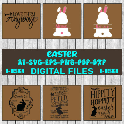 Happy Easter SVG Bundle, Easter SVG, Easter quotes, Easter Bunny svg, Easter Egg svg, Easter png, Spring svg, Vol-02 cover image.