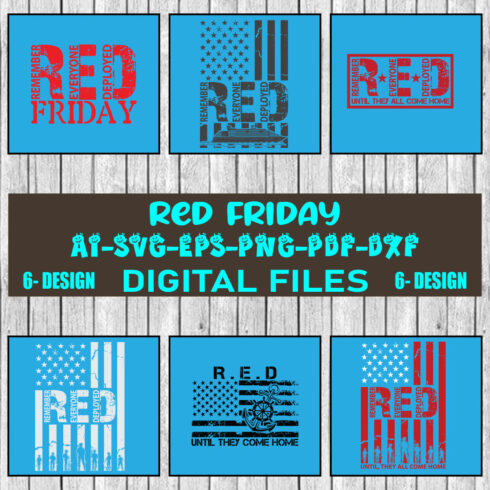 Red Friday Bundle SVG Files Vol-03 cover image.