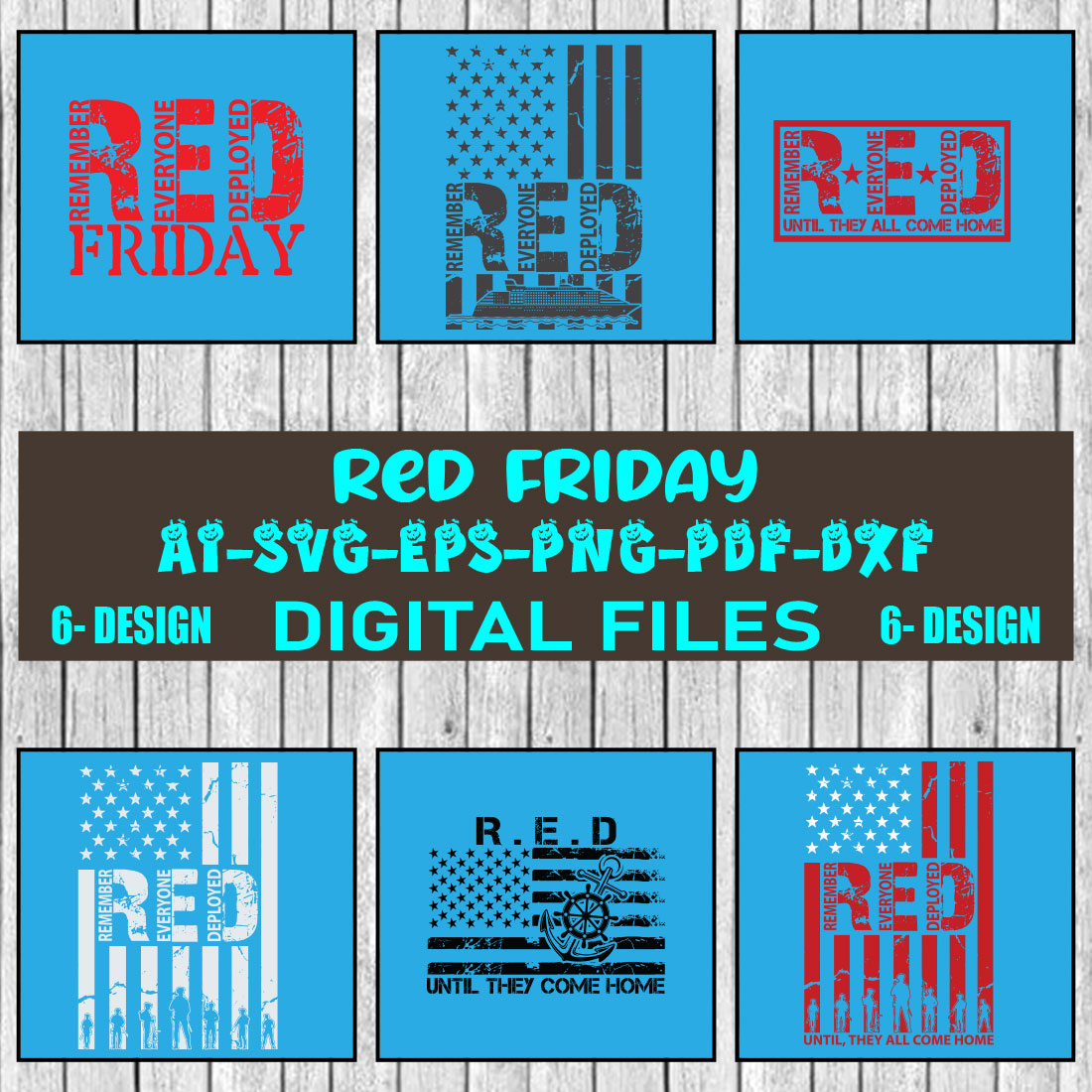 Red Friday Bundle SVG Files Vol-03 cover image.
