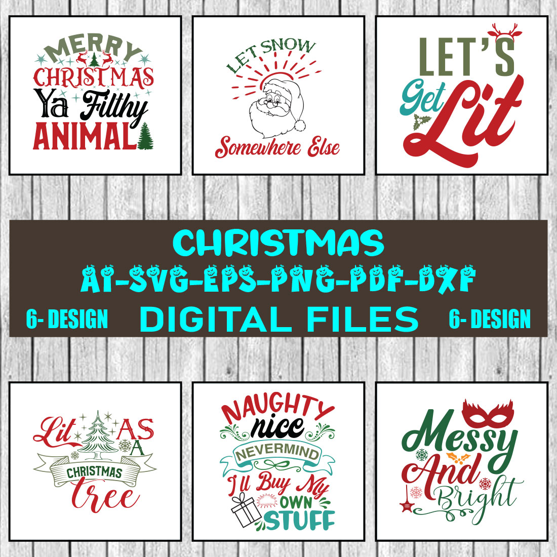 Christmas SVG Bundle Merry Christmas Svg Christmas Svg Christmas Ornaments svg Winter Svg Funny Christmas Bundle svg Vol-42 cover image.