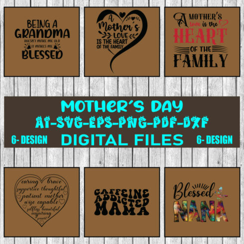 Mothers Day SVG Bundle, mom life svg, Mother's Day, mama svg, Mommy and Me svg, mum svg, Vol-01 cover image.