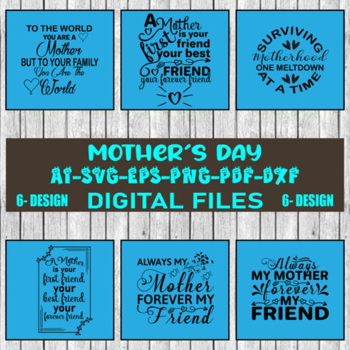Mother's Day SVG Files Vol-05 cover image.