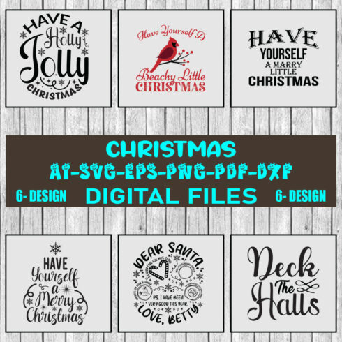 Christmas SVG Design Bundle Vol-43 cover image.