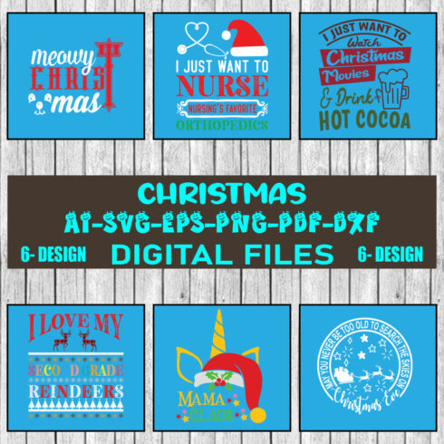 Christmas SVG Bundle Merry Christmas Svg Christmas Svg Christmas Ornaments svg Winter Svg Funny Christmas Bundle svg Vol-19 cover image.