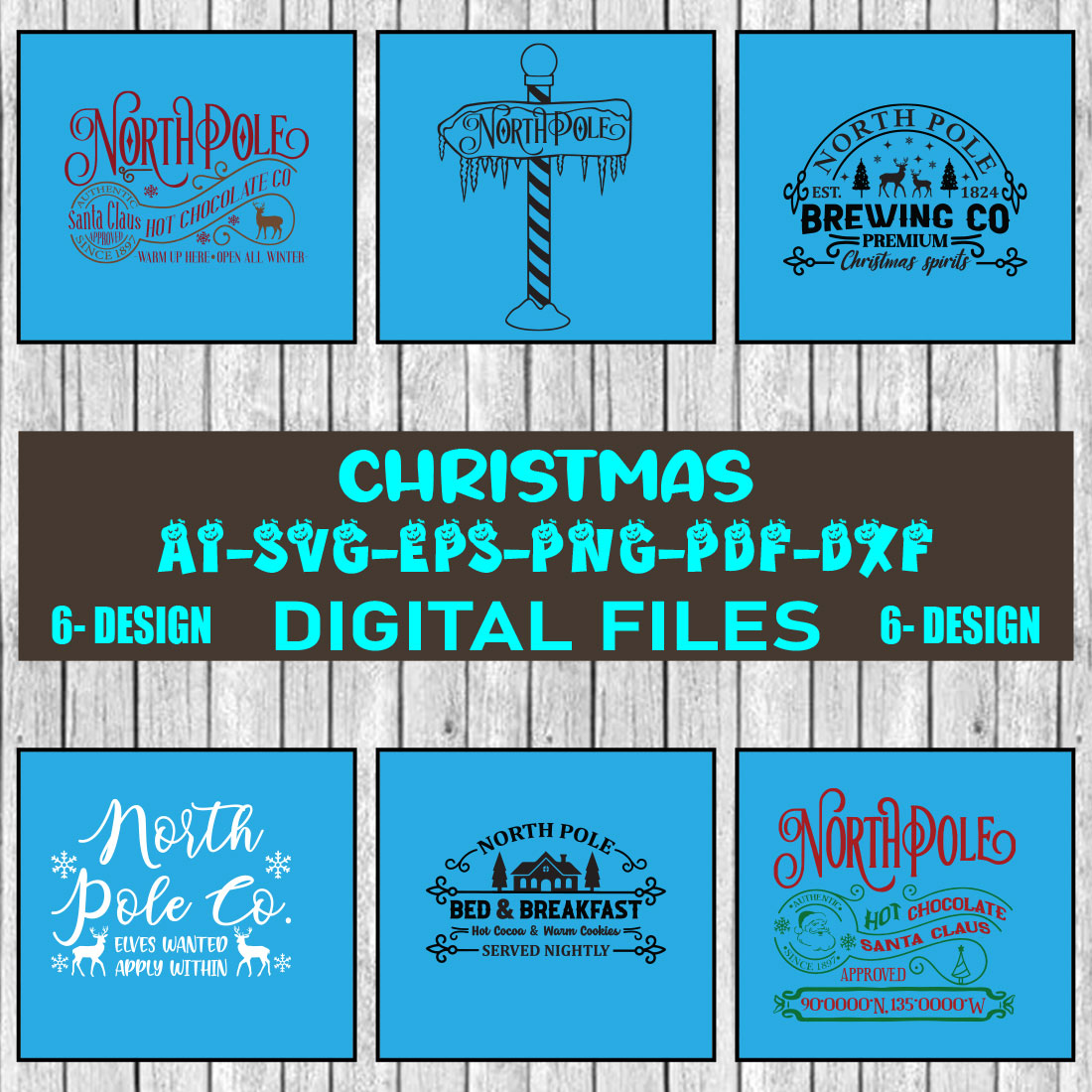 Christmas SVG Design Bundle Vol-21 cover image.