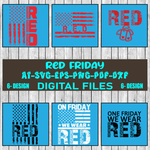 Red Friday Bundle SVG Files Vol-01 cover image.