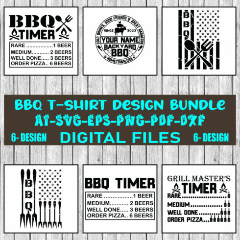 BBQ T-shirt Design Bundle Vol-01 cover image.