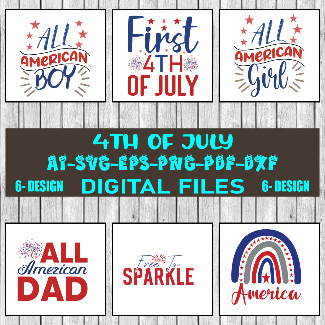 4th of july svg bundle, Fourth Of July Svg, 4th Of July Svg, America Svg, Vol-01 cover image.