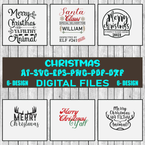 Christmas SVG Design Bundle Vol-31 cover image.