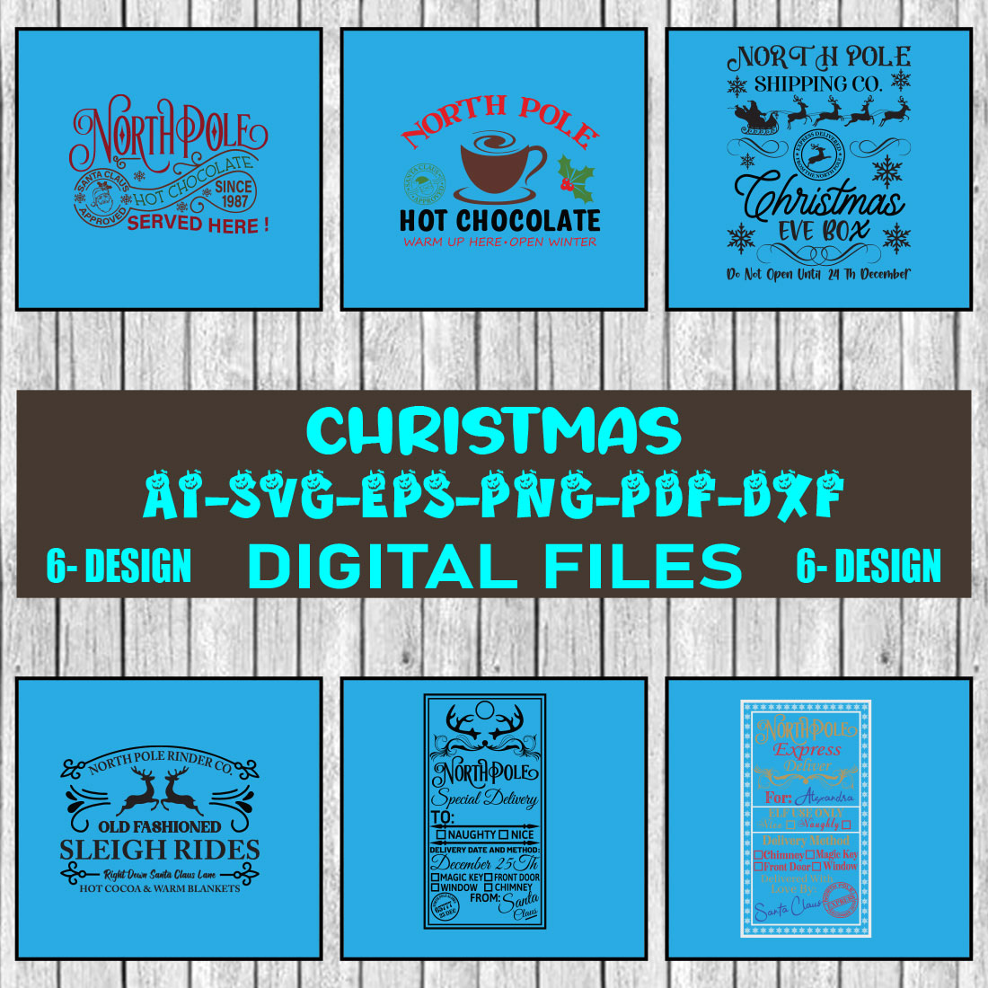 Christmas SVG Design Bundle Vol-25 cover image.