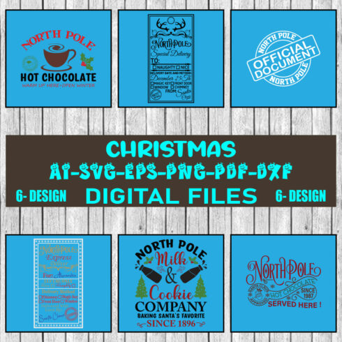 Christmas SVG Design Bundle Vol-86 cover image.