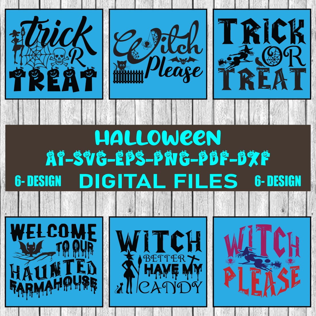 Halloween SVG Design Bundle Vol-16 cover image.