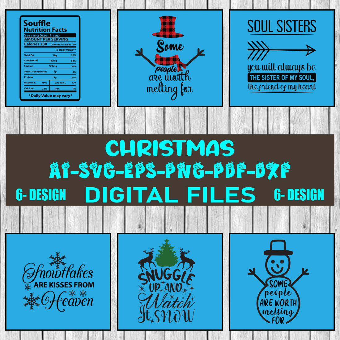 Christmas SVG Design Bundle Vol-62 cover image.