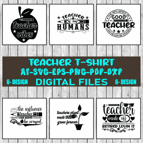 Teacher T-shirt Design Bundle Vol-10 cover image.