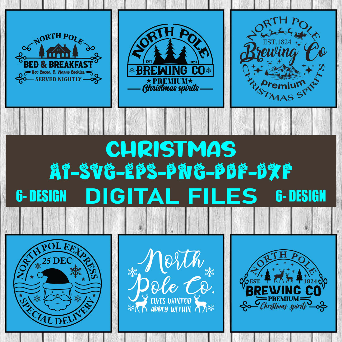 Christmas SVG Design Bundle Vol-85 cover image.