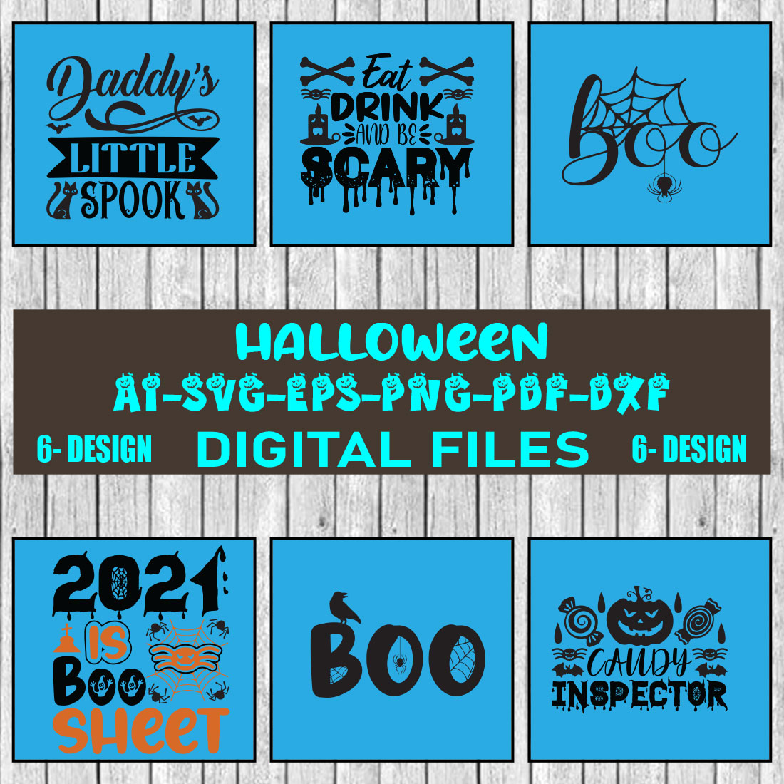 Halloween SVG Design Bundle Vol-01 cover image.