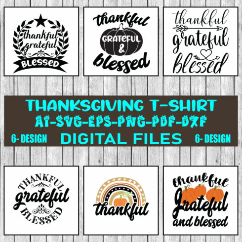 Thanksgiving T-shirt Design Bundle Vol-7 cover image.