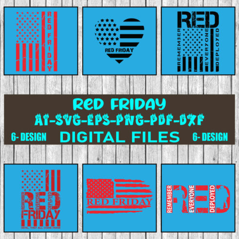 Red Friday Bundle SVG Files Vol-02 cover image.