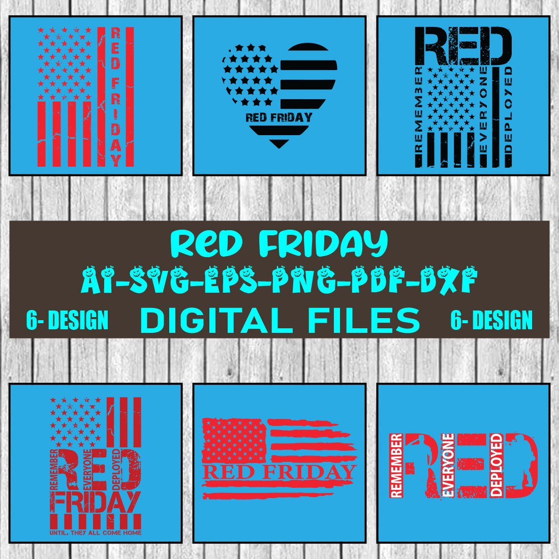 Red Friday Bundle SVG Files Vol-02 cover image.