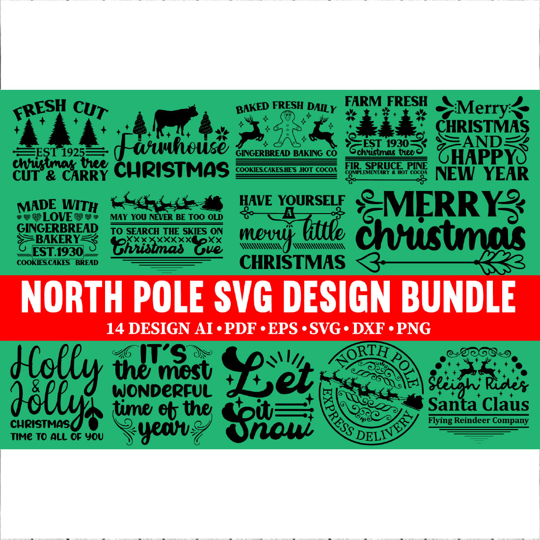 North Pole Bundle SVG Files Vol-03 cover image.