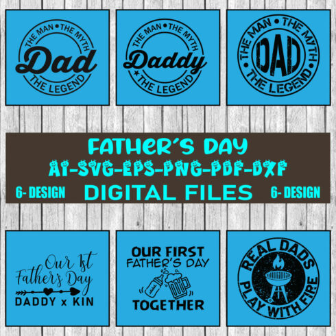 Father Day SVG Design Bundle Vol-09 cover image.