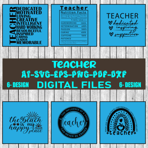 Teacher Bundle SVG Files Vol-03 cover image.