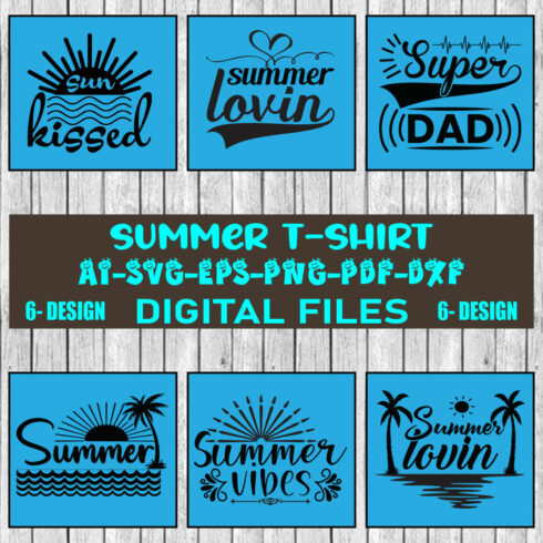 Summer T-shirt Design Bundle Vol-9 cover image.