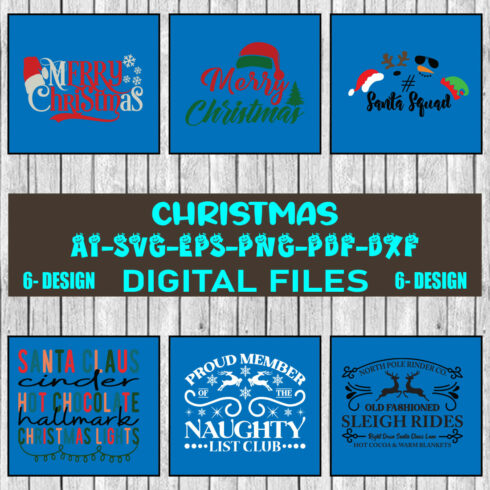 Christmas SVG Design Bundle Vol-56 cover image.