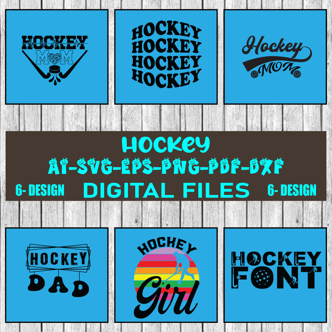 Hockey Bundle SVG Files Vol-02 cover image.