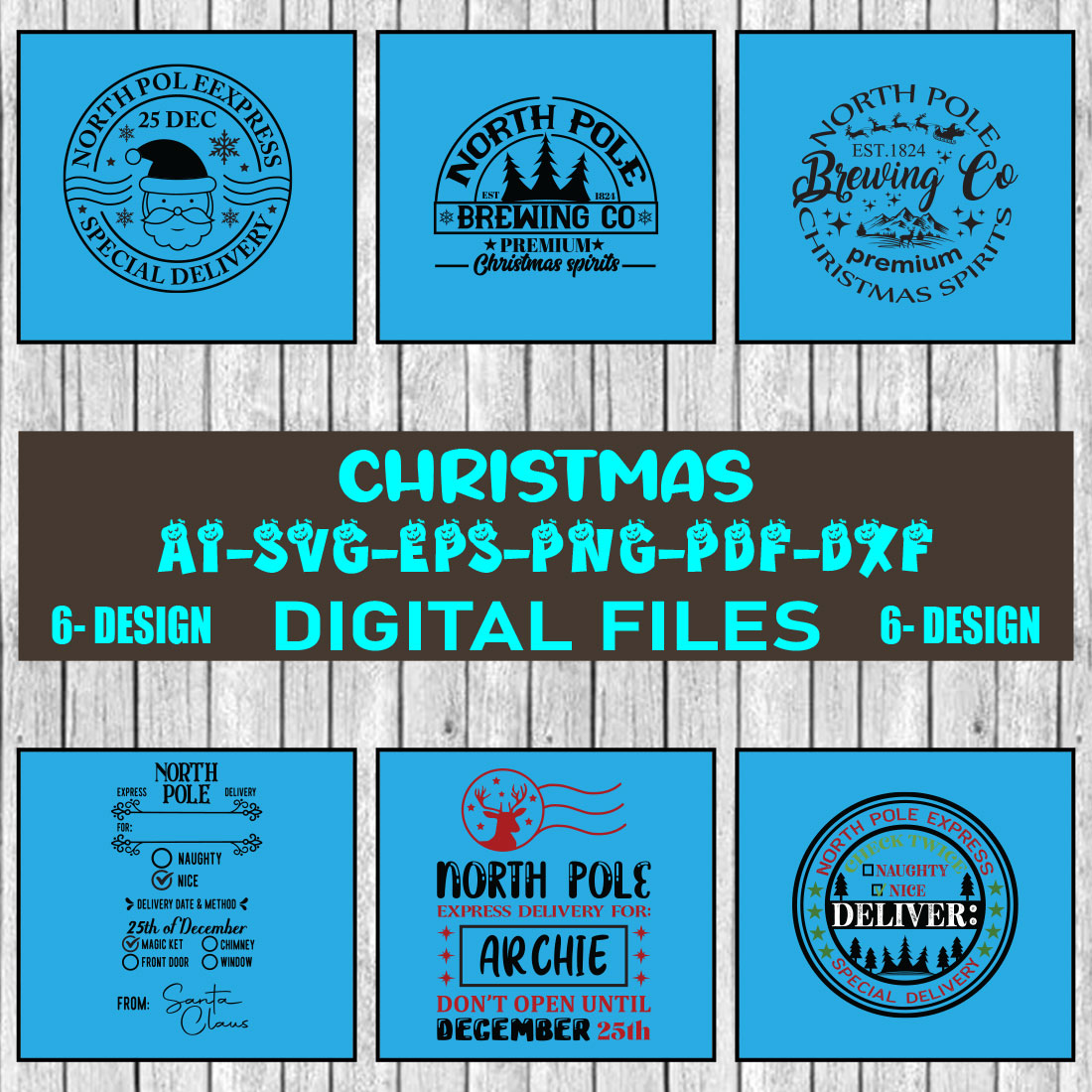 Christmas SVG Design Bundle Vol-22 cover image.