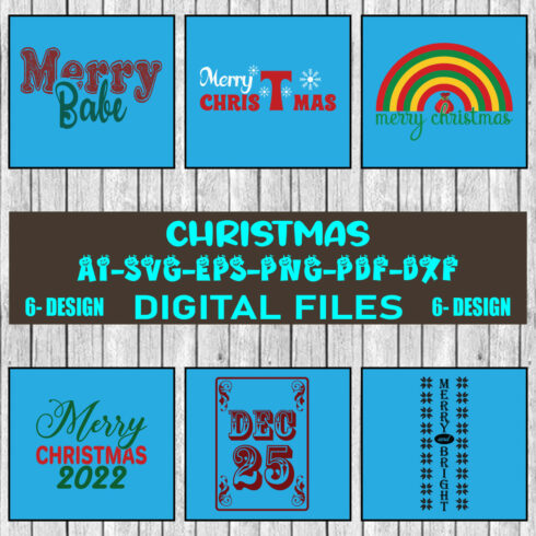 Christmas SVG Design Bundle Vol-76 cover image.