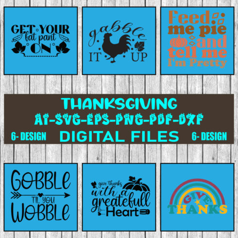 Thanksgiving Bundle SVG Files Vol-03 cover image.