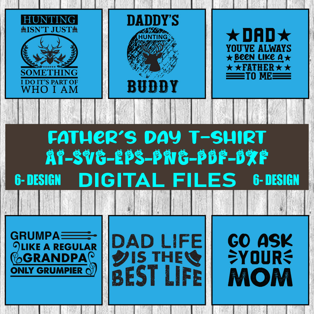 Father's Day T-shirt Design Bundle Vol-2 cover image.