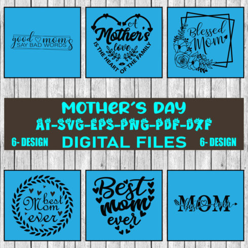 Mother's Day SVG Design Bundle Vol-02 cover image.