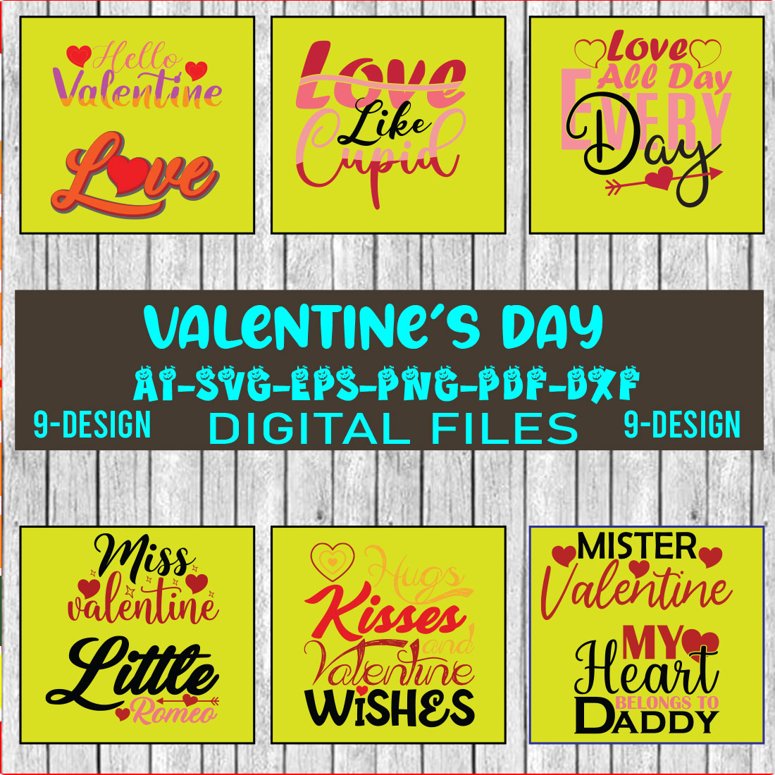 Printable Valentine's Day stickers | Valentines stickers print and cut | Valentines day sticker bundle | Love stickers | Happy Valentine Vol-04 cover image.