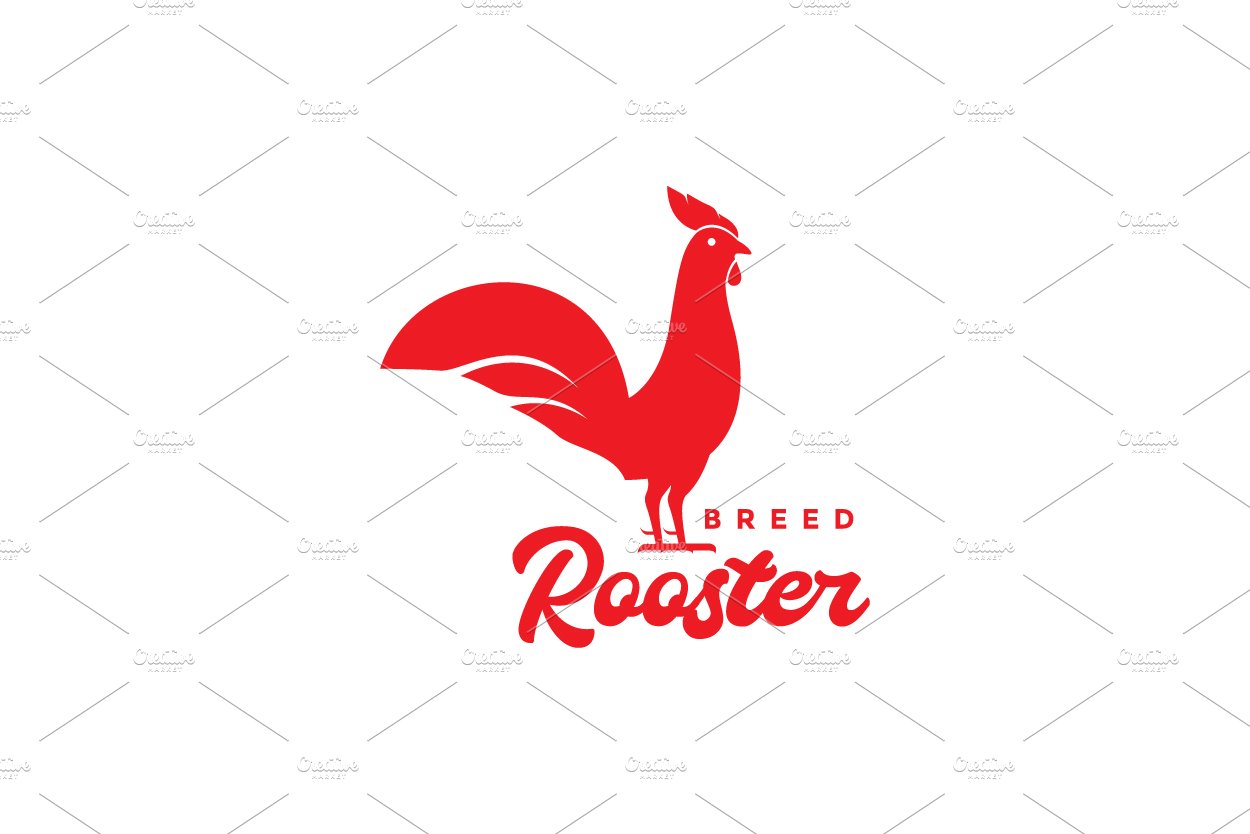 red rooster crowing logo cover image.