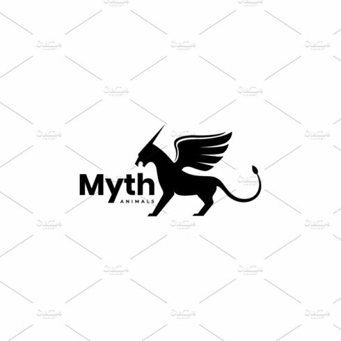 myth dragon horse logo design cover image.